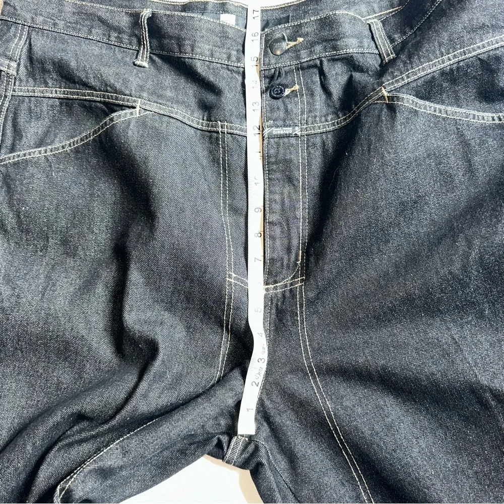 Marithé Francois Girbaud Men’s Black Jeans w/5 Pockets Zip Button Front-42 Waist